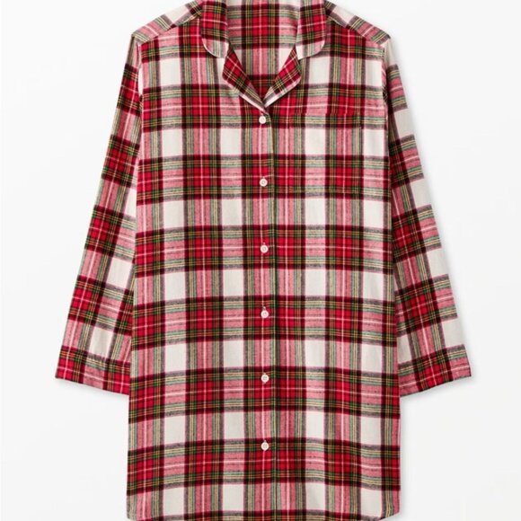 Hanna Andersson Multicolor Plaid Pajama Sleep shirt - Picture 7 of 7